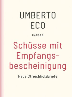 cover image of Schüsse mit Empfangsbescheinigung